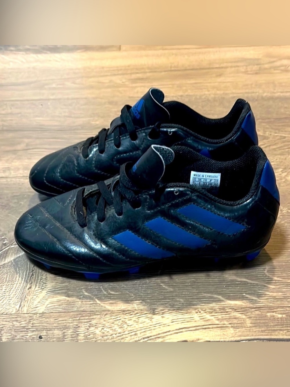 Adidas Kids Soccer Cleats - Black & Blue